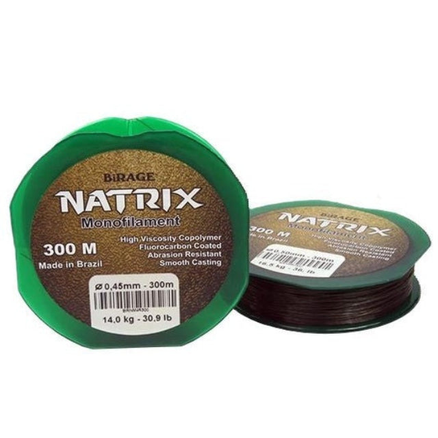 Birage Natrix Monofilament Line | 300Mt / 330Yd | Green | - Fishermanshub0.20MM | 3.5Kg (7.7Lb)
