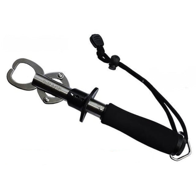 Birage Stainless Steel Lip Gripper | Black | 18 Cm | 25 Cm | - Fishermanshub25Cm