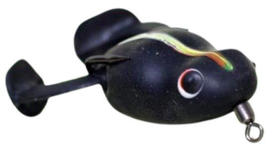 Bravvo Frox Soft Topwater Frog Lures | 6Cm | 7Gm | - FishermanshubBlack