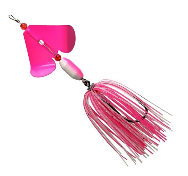Buzz Bait with Hook Skirt | 15 Cm | 18 Gm | - FishermanshubPink