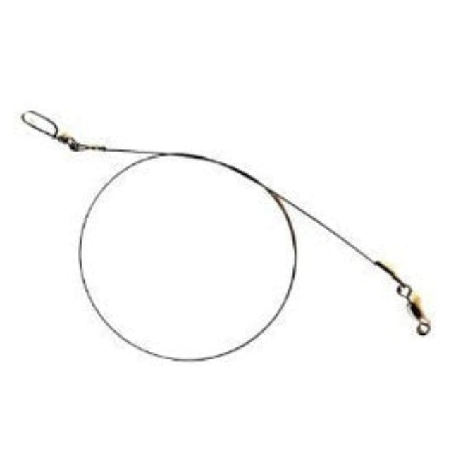 Cassan Premium Black Nylon Coated Trace Wire | 80 LB | 100 LB | 150 LB | 2 Pcs Per Pack | - Fishermanshub12 Inch80 LB (36.2 Kg)