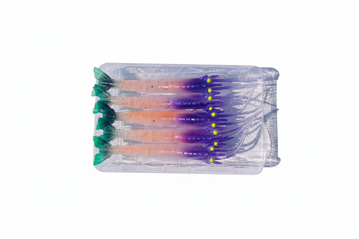 Gfin Super Shads Crazy Eco Shrimp | 5 Inch | 5 Pcs Per Pack | - FishermanshubJelly Prawns