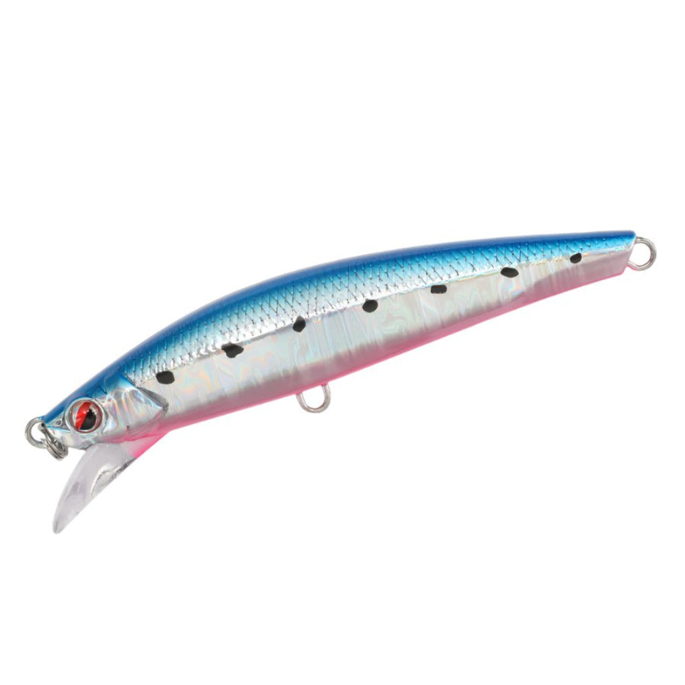 Littma Bora Tune 90FS Saltwater Hard Bait Lure | Fast Sinking | 9 Cm | 28 Gm | - FishermanshubBlue Pink Iwashi