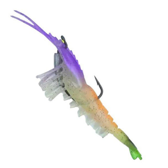 Lucana Live Chemmeen Soft Plastic Shrimp Lure With Jighead | 10 Cm , 17 Gm | 10 Cm , 21 Gm | - Fishermanshub13 GmJelly Blue