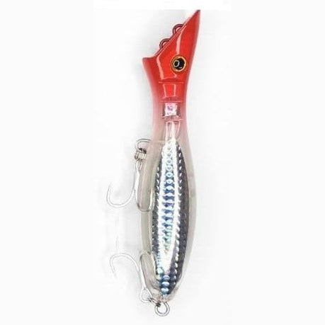 Lucana Sabalo 135 Popper Hard Bait Lure | Floating | 13.5Cm | 35Gm | - FishermanshubRed Head