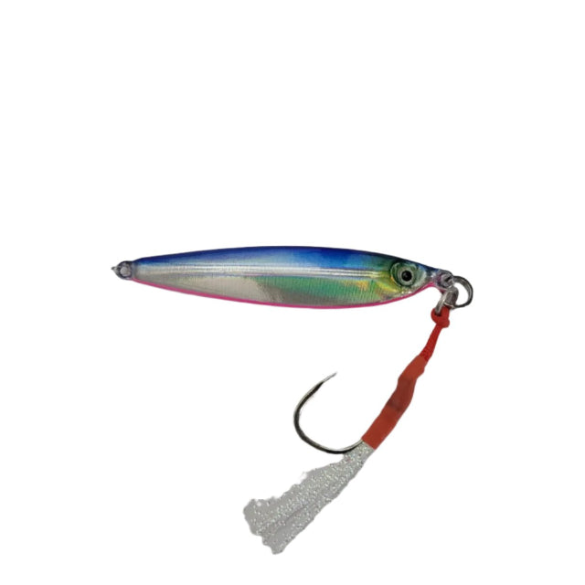 Murrvy Flutter Metal Jig | Slow Sinking | 30 Gm | 50 Gm | - Fishermanshub30 GmBlue Pink