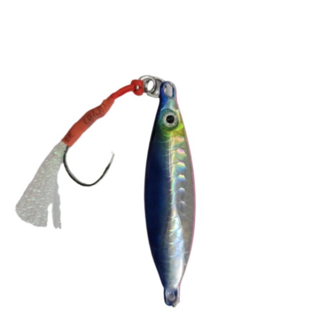 Murrvy Slow Fall Metal Jig | Slow Sinking | 30 Gm | 50 Gm | - Fishermanshub30 GmBlue Pink