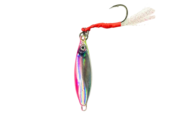 Murrvy Flutter Metal Jig | Slow Sinking | 30 Gm | 50 Gm | - Fishermanshub30 GmPink Silver (Holographic)