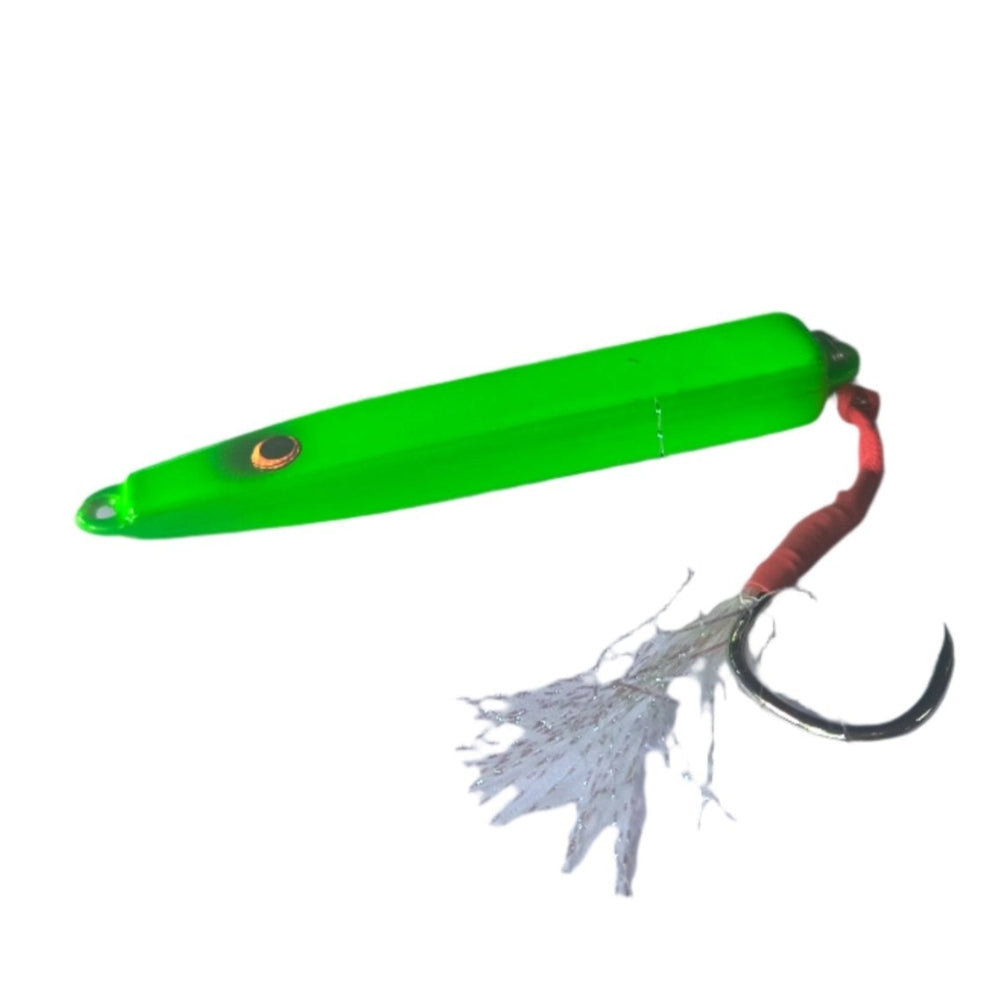 Murrvy Metal Candy Jig Plugs | Topwater | 60 Gm | - FishermanshubGreen Chartreuse