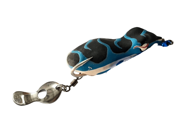 Pexxo Finch Frog Handmade Soft Lure | Floating | 5 Cm | 6 - 7 Gm | - FishermanshubBlue