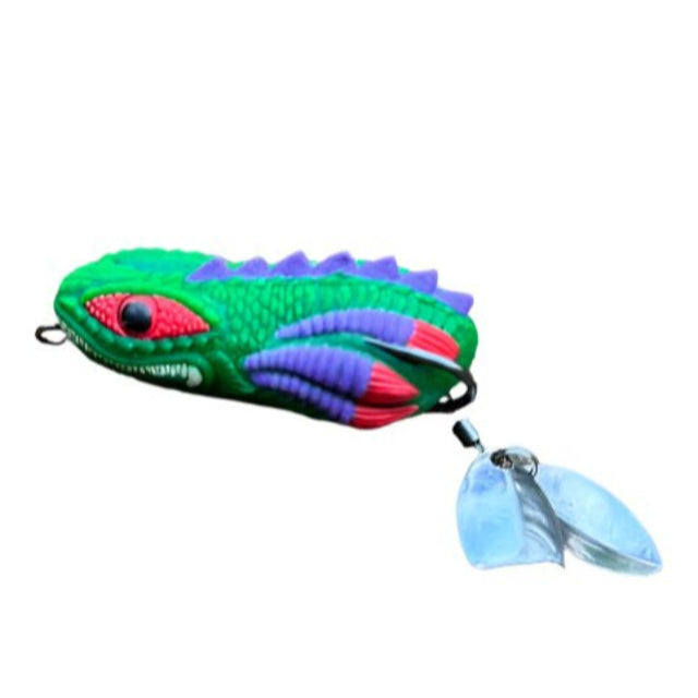 Pexxo Devil Frog Handmade Soft Lure | Floating | 5.5 Cm | 11 - 12 Gm | - FishermanshubGreen