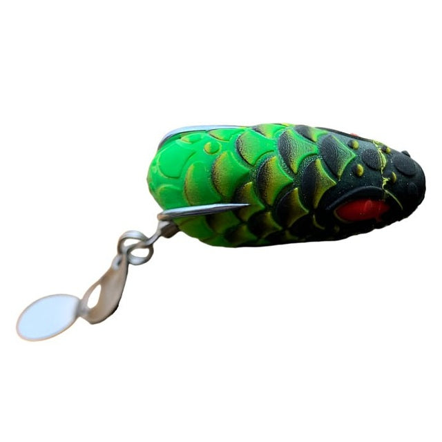 Pexxo Fabio Frog Handmade Soft Lure | Floating | 4 Cm | 4 - 5 Gm | - FishermanshubGreen Scales