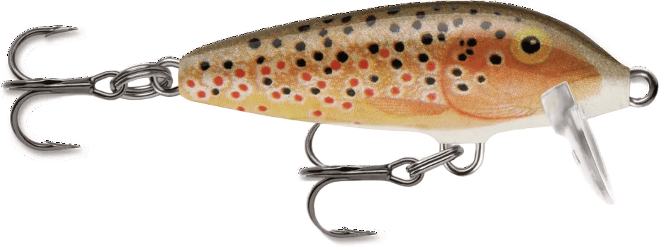 Rapala Original Floater Topwater Floating Lure | Floating | 3 Cm, 2 Gm | 5 Cm, 3 Gm | - Fishermanshub3 CmBROWN TROUT