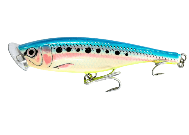 Rapala Skitter Pop Topwater Hard Bait Lure | Popper | Floating | 12 Cm | 40 Gm | - FishermanshubBlue Chartreuse