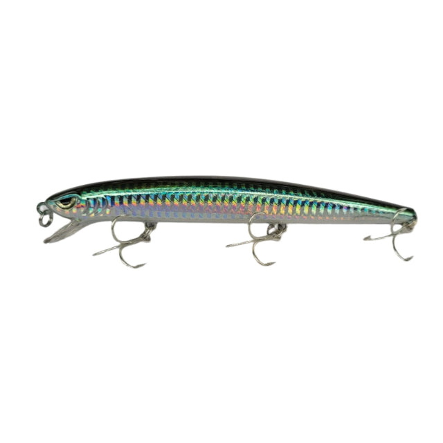 Storm Seabass Thunder Minnow Topwater Hard Lure | 14 Cm | 24 Gm | Floating - FishermanshubHolographic Green Back HGB