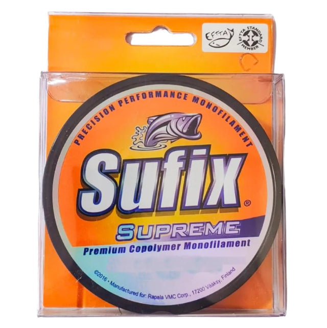 Sufix Supreme Copolymer Monofilament Line | 300Mt / 330Yd | Lo - Vis Green | - Fishermanshub0.40MM | 11Kg (24Lb)