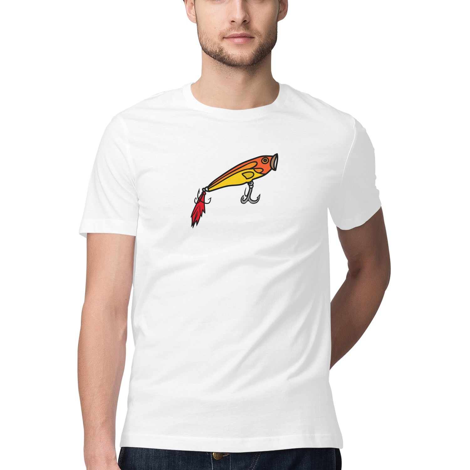 Men's Angling T-Shirts | The Popper| Round Neck | Short Sleeves |