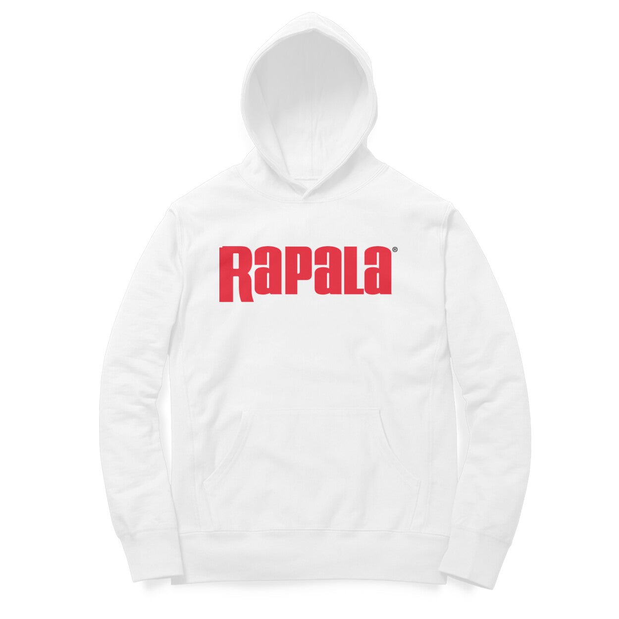 Men's / Woman's Angling Hoodie | Rapala Red Logo Front, Fishermanshub.com Behind | Hoodie| - FishermanshubWhiteL