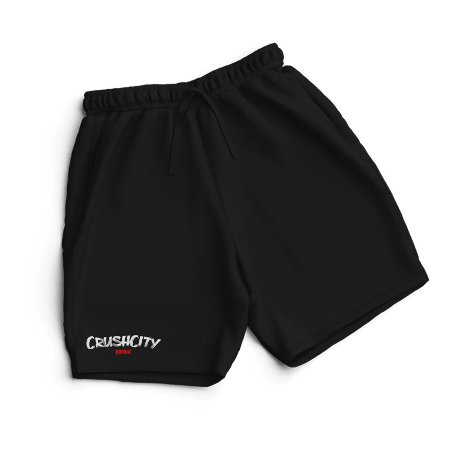 Fishermanshub Men's Angling Shorts | Rapala CrushCity White Red Logo Front| Shorts | - FishermanshubBlackS