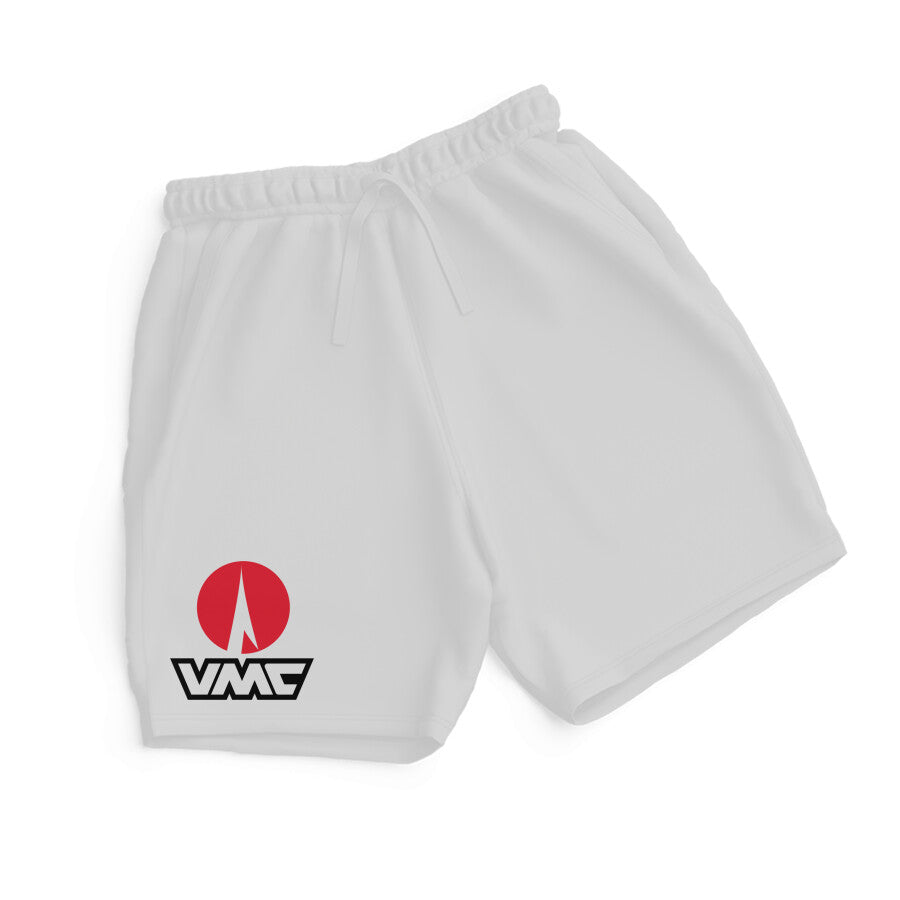 Fishermanshub Men's Angling Shorts | VMC Logo Front | Shorts | White | - FishermanshubWhiteS