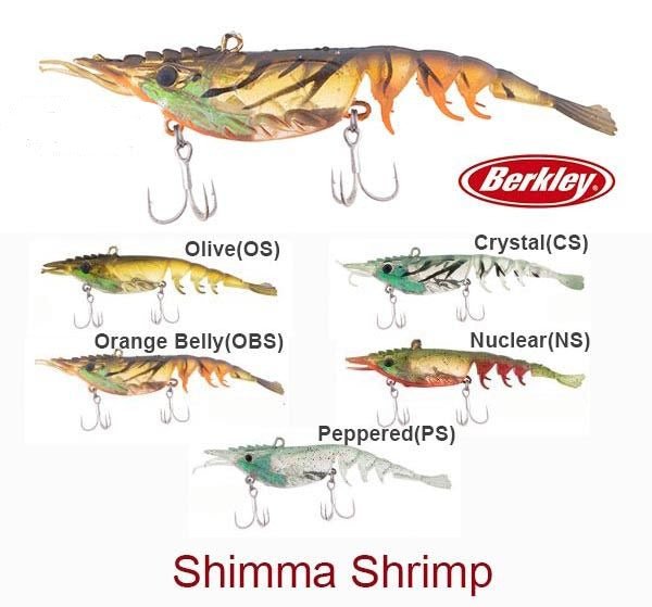 Berkley Shimma Shrimp | 2.5 Inch | 3.5 GM | - fishermanshub2.5 InchPeppered