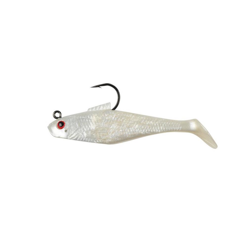 Berkley Power Bait Pre-Rigged Swim Shad | 2 Inch | 3.5 Gm | 5 Pcs Per Pack - fishermanshub2 InchPearl Red Eye