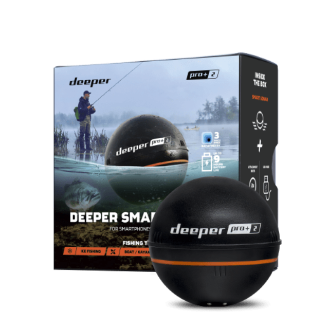 sonar and gps fish finders Deeper Smart Sonar Pro Plus 2 Fish Finder
