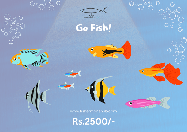 Fishermanshub Anglers Gift Card - Rs. 100 to Rs.10,000/- - fishermanshub₹2,500.00
