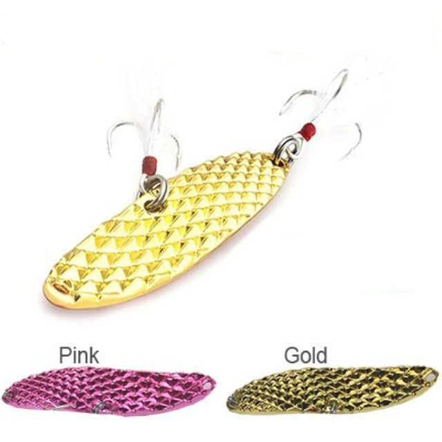 GT-BIO Shiny Super Hyperbola Fishing Spoons | 20 Gm - fishermanshub20 GmGold