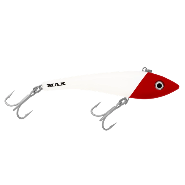 Halco Max Hard Plastic Lipless Lure | 13 Cm | 80 Gm | Fast Sinking - fishermanshub13 CmWhite Red Head #H53