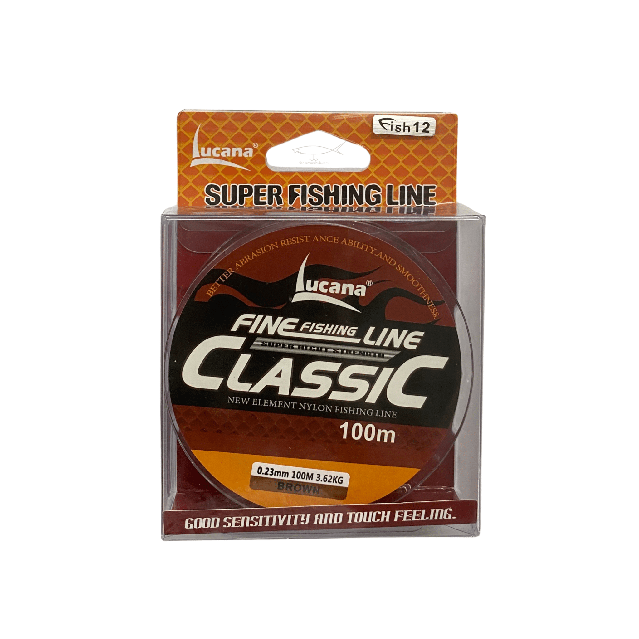 Lucana Classic Mono Line | 100 Mt | Brown, Blue, Green, Clear | - Fishermanshub0.23Mm | 3.6Kg(7.9Lb)Brown