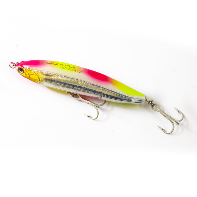 Lucana Gunfish Floating Topwater Hard Lipless Lures | 12 Cm | 33 Gm | Floating - fishermanshub12 CmRainbow