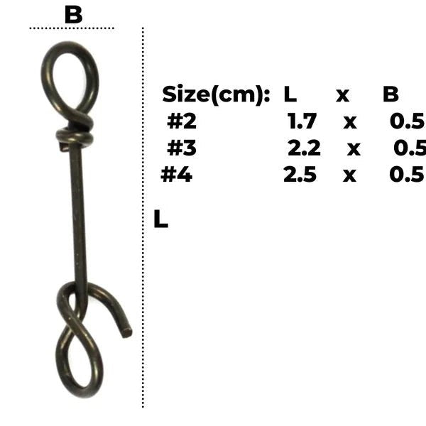 Lucana Fastach Clip Size 2, 3, 4 | 12 Pcs Per Pack - fishermanshub2