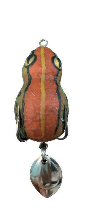 Lures Factory Bhupathy Rubber Frog Series Topwater | 4 Cm , 1.57 Inch | 7 Gm | Floating - fishermanshubBHUPATHY BROWN