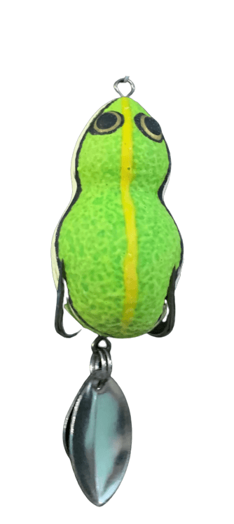 Lures Factory Bhupathy Rubber Frog Series Topwater | 4 Cm , 1.57 Inch | 7 Gm | Floating - fishermanshubBHUPATHY GREEN