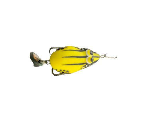 Lures Factory Combait Spinner Jerry Series Soft Frog Topwater Baits | 1.5 Inch , 4 Cm | 6 Gm | 1 Pc Per Pack - fishermanshub4 CmJERRY YELLOW