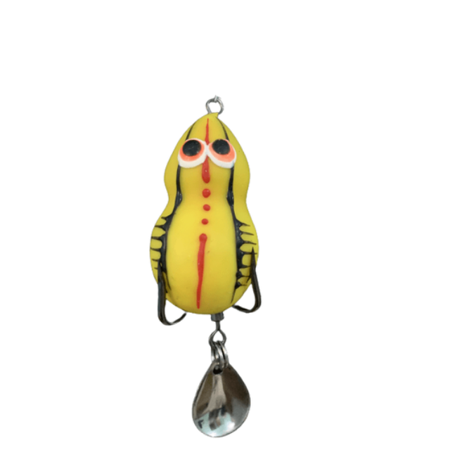 Lures Factory Combait Spinner Rakkoon Series | 1.5 Inch , 4 Cm | 6 Gm | 1 Pc Per Pack | Floating - fishermanshubYELLOW1.5 Inch