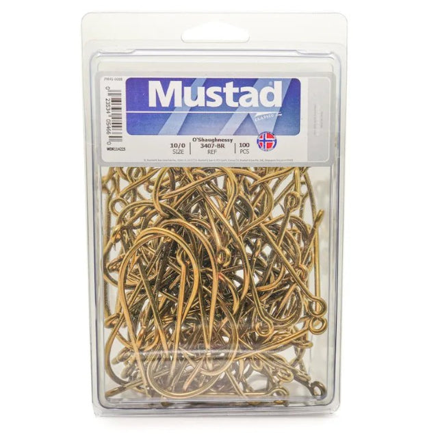 Mustad O'Shaughnessy Single Hooks