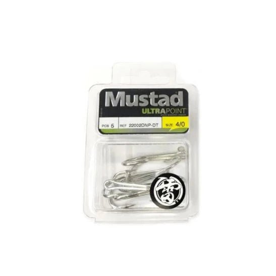 Mustad Ultrapoint Double Hooks 22002DNP-DT, Size 5/0