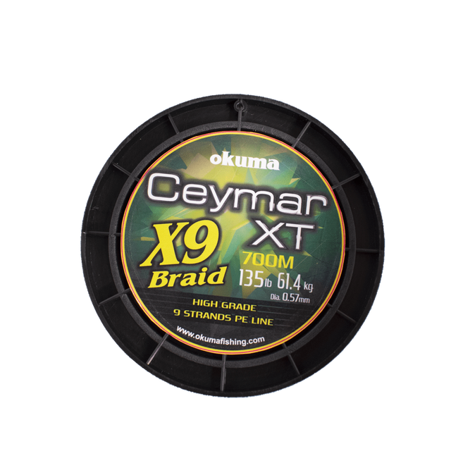 Okuma Ceymar XT X9 Braided Fishing Line | 100Mt / 110Yd | Dark Green | 10 Connected Spools |