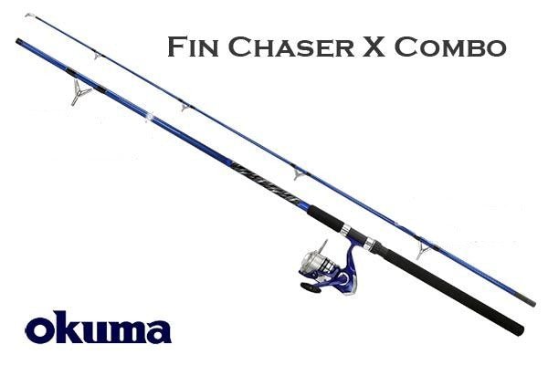 Okuma Fin Chaser X 8ft Rod, Reel & Line Spinning Combo, 8 Ft