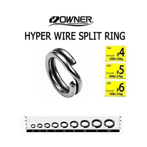 Owner Pro Parts Hyper Wire Split Ring | 5196-034| - fishermanshub7