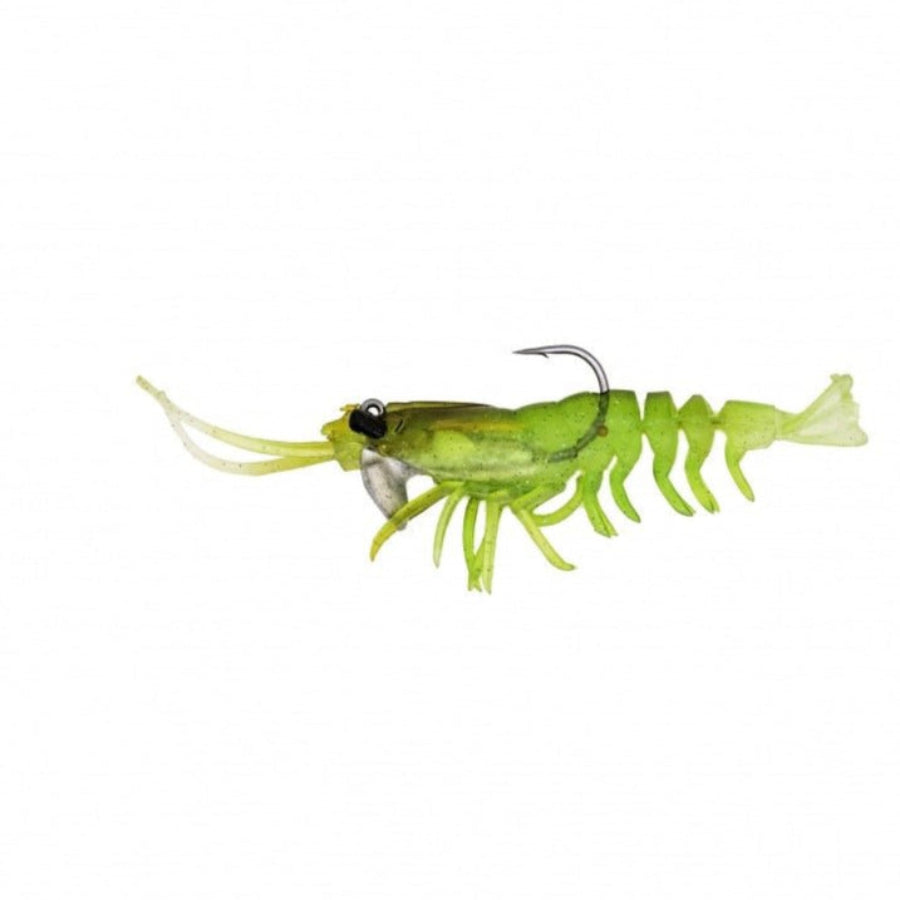 Savage Gear 3D Shrimp Softbait Lures | 3.5 Inch , 5 Inch | 2 Pcs Per Pack | 2 Jigheads Included - fishermanshub5 InchAVACADO