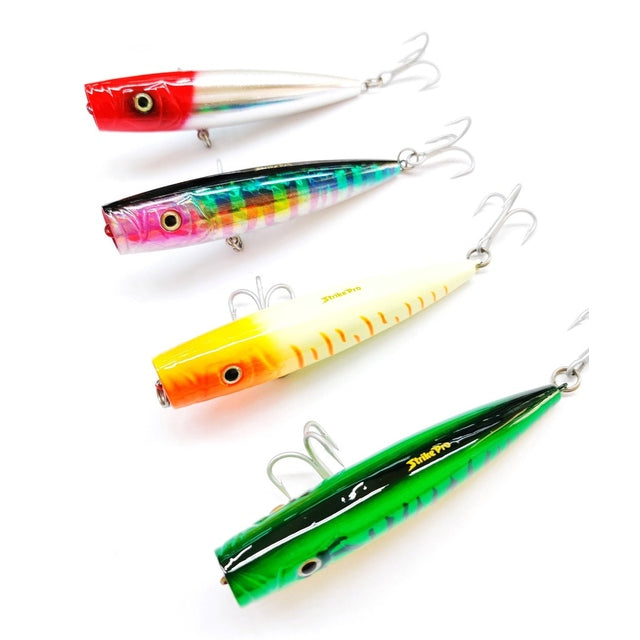 Strike Pro Super Pop-R Popper Hard Lures | 13 Cm | 39 Gm | Floating - fishermanshub13 Cm022PE