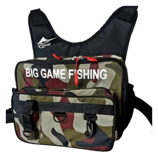 Scaless Big Game Outdoors Fishing and Camping Bag - fishermanshubCamouflage