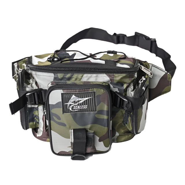 Scaless Nano Fishing Waist Pouch for Anglers | Camping | Biking | Trekking | Outdoors Adventure Pouch - fishermanshubCamouflage