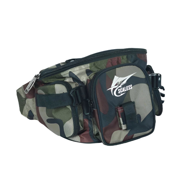 Scaless Nano Fishing Waist Pouch for Anglers | Camping | Biking | Trekking | Outdoors Adventure Pouch - fishermanshubCamouflage