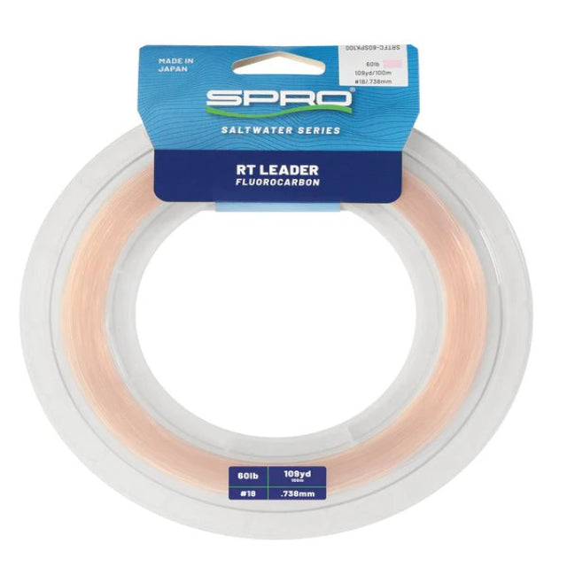 Spro RT Fluorocarbon leader | 100 Mt | Pink | - fishermanshub0.738MM | 27Kg (60Lb)Pink