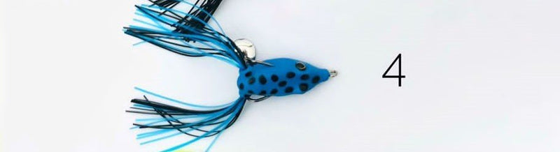 Terry Mini Frog Topwater Lure With Spinner | 4 Cm | 6 Gm | - fishermanshub4 Cm
