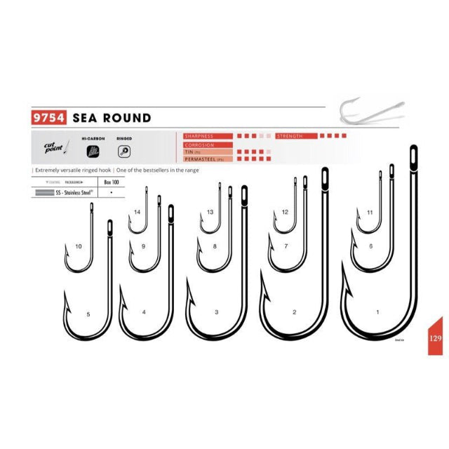 VMC Single Hooks | V9754PS | 5 Pcs , 10 Pcs | - fishermanshub#75 Pcs
